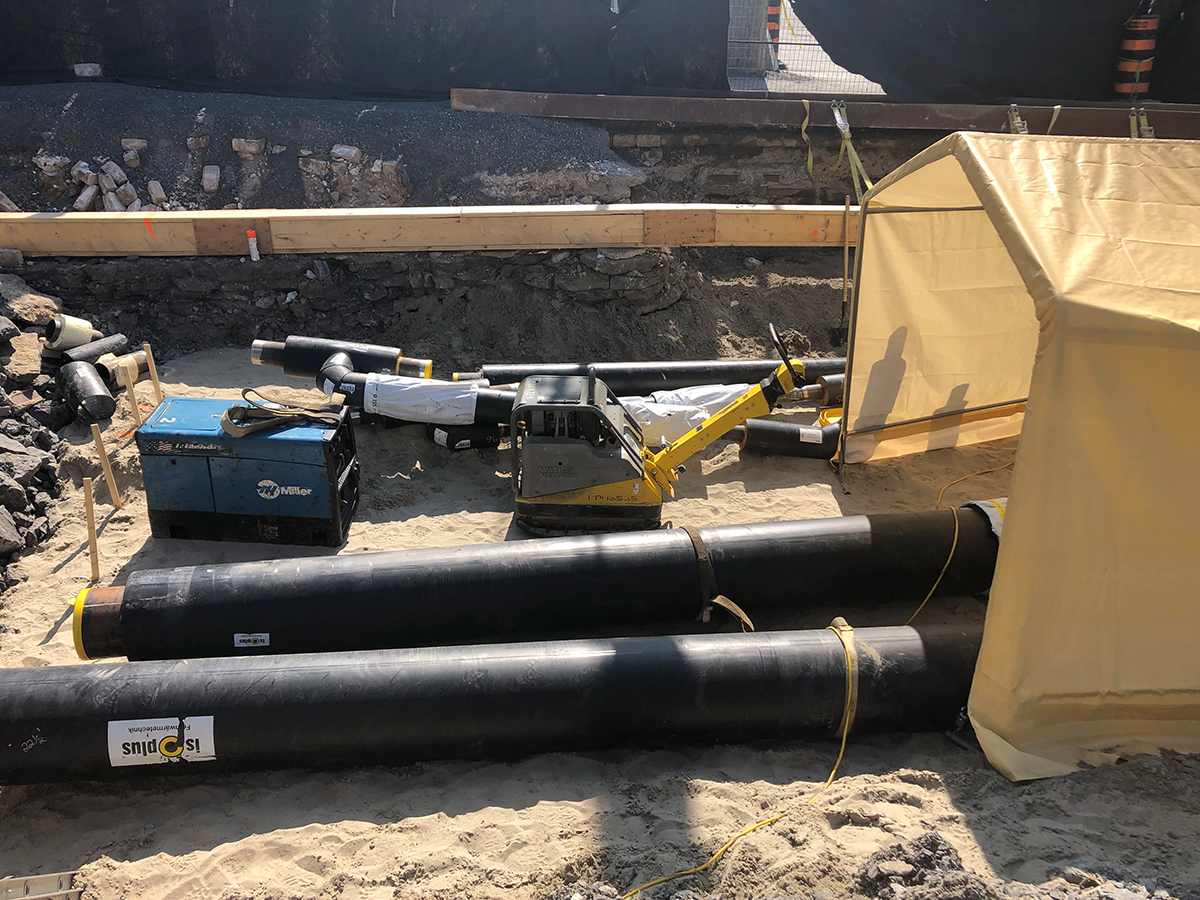 Zibi – Ottawa – Description Underground piping welding station